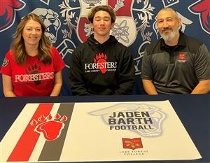 Jaden Barth Signing Day Feb. 2024